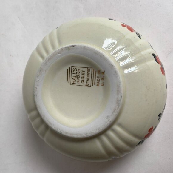 Hall's Kitchenware Bowl Orange Floral - Picture 6 of 7